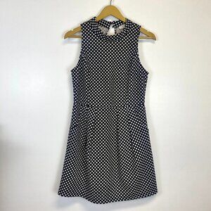 Sugarlips Black and White Polka Dot Sleeveless Dress